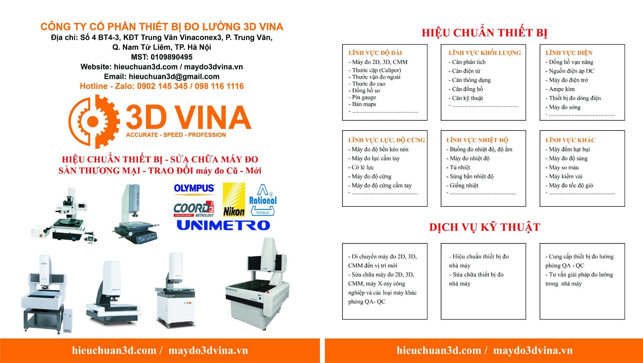 3D Vina chuyên cung cấp, sửa chữa máy đo 2D, 3D, CMM, X Ray tất cả các hãng (Phần 2)