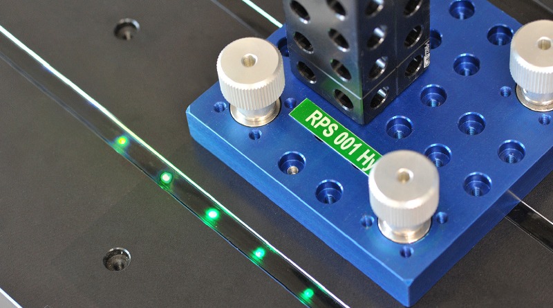 Fixture Building Luminous Positioning Aid Provides Ray of Light