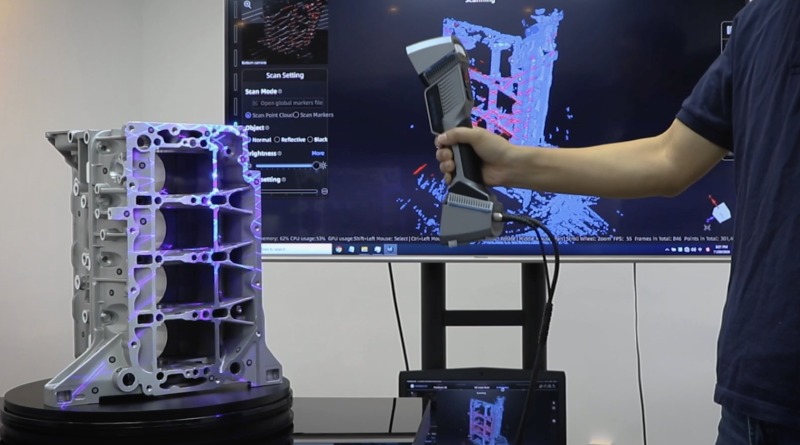 Handheld Blue Laser Scanner Captures 3D Metrology