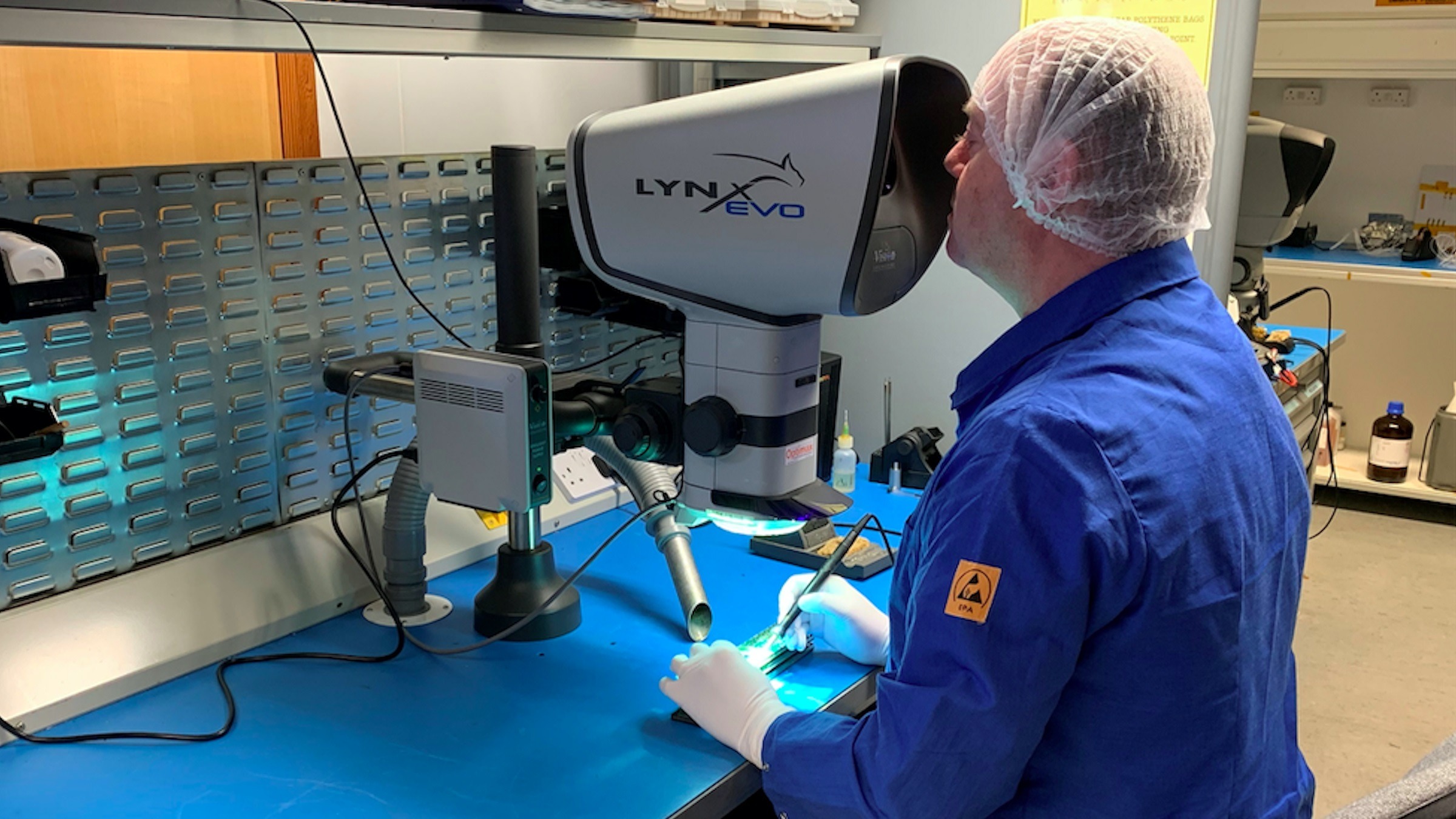 Vital Aerospace Inspection Performed With High Resolution Microscope
