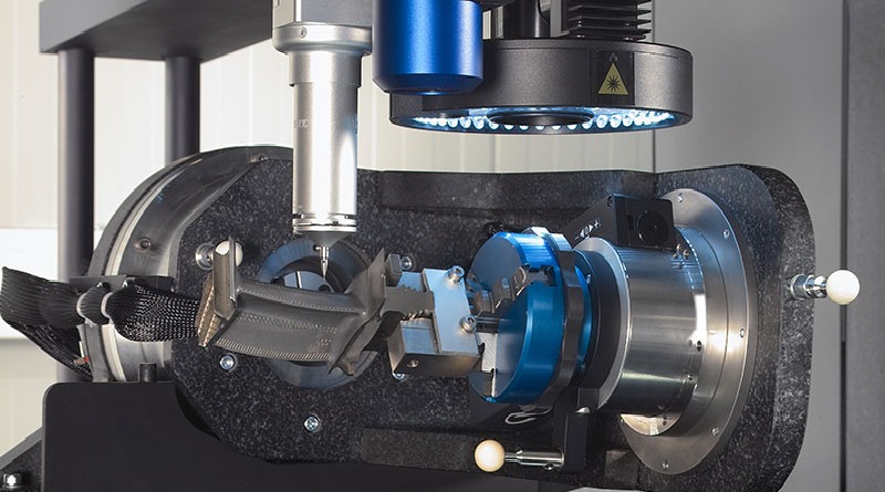 Multisensor CMM đo các cánh quạt tuabin hình học phức tạp trong một thiết lập duy nhất