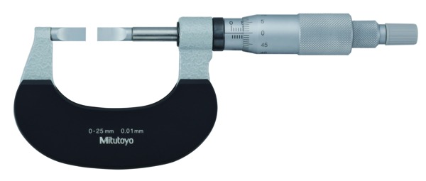 PANME CƠ KHÍ MỎ DẸT 122-101 0-25MM