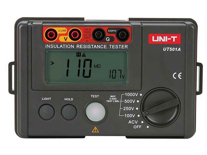 MÁY ĐO ĐIỆN TRỞ CÁCH ĐIỆN UNI-T UT501A (1.000V, 5GΩ)