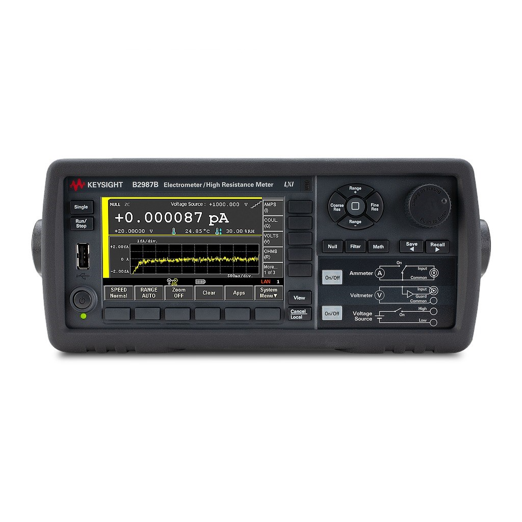 SỬA CHỮA MÁY ĐO DÒNG ĐIỆN NHỎ FA, ĐIỆN TRỞ LỚN PΩ KEYSIGHT B2987B (6½ DIGITS, 0.01FA-20MA, 10PΩ)