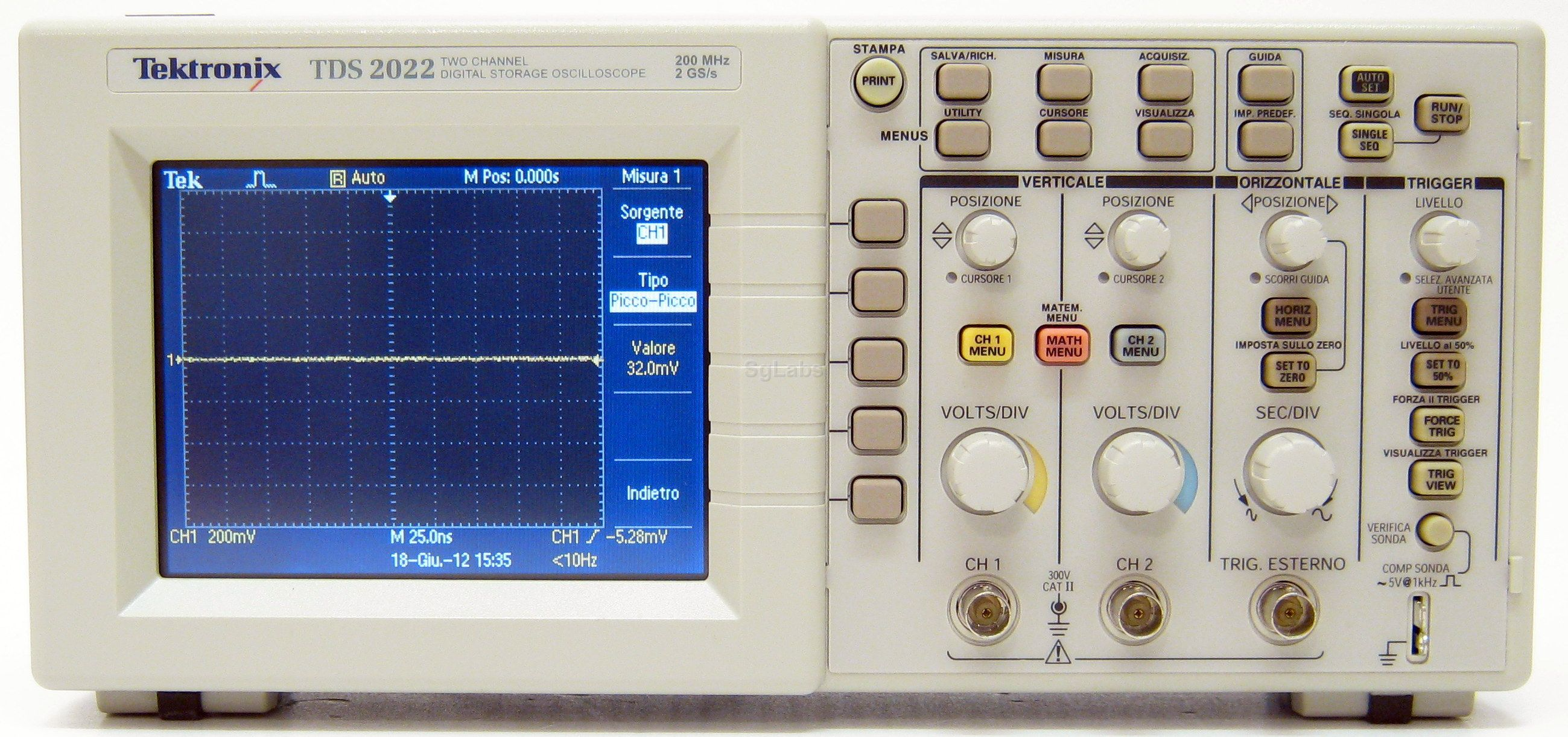 MÁY HIỆN SÓNG CŨ TEKTRONIX TDS2022 CHẤT LƯỢNG TỐT