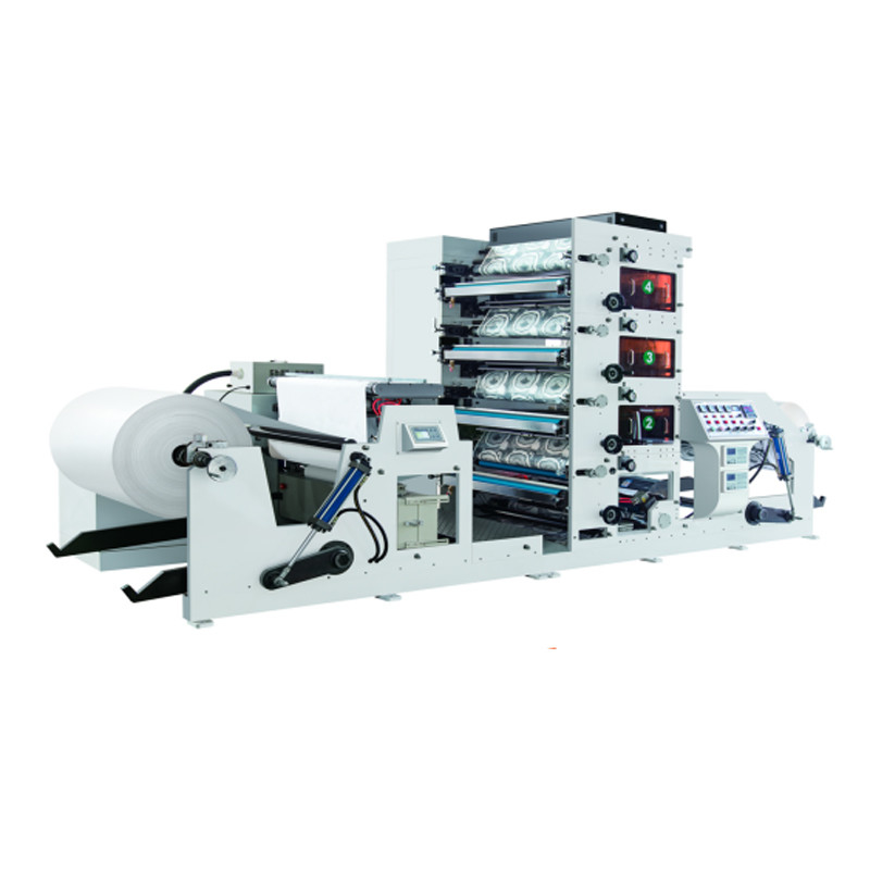 Điều khiển lực căng tự động Tua lại Máy in Flexo 4 màu 45KW