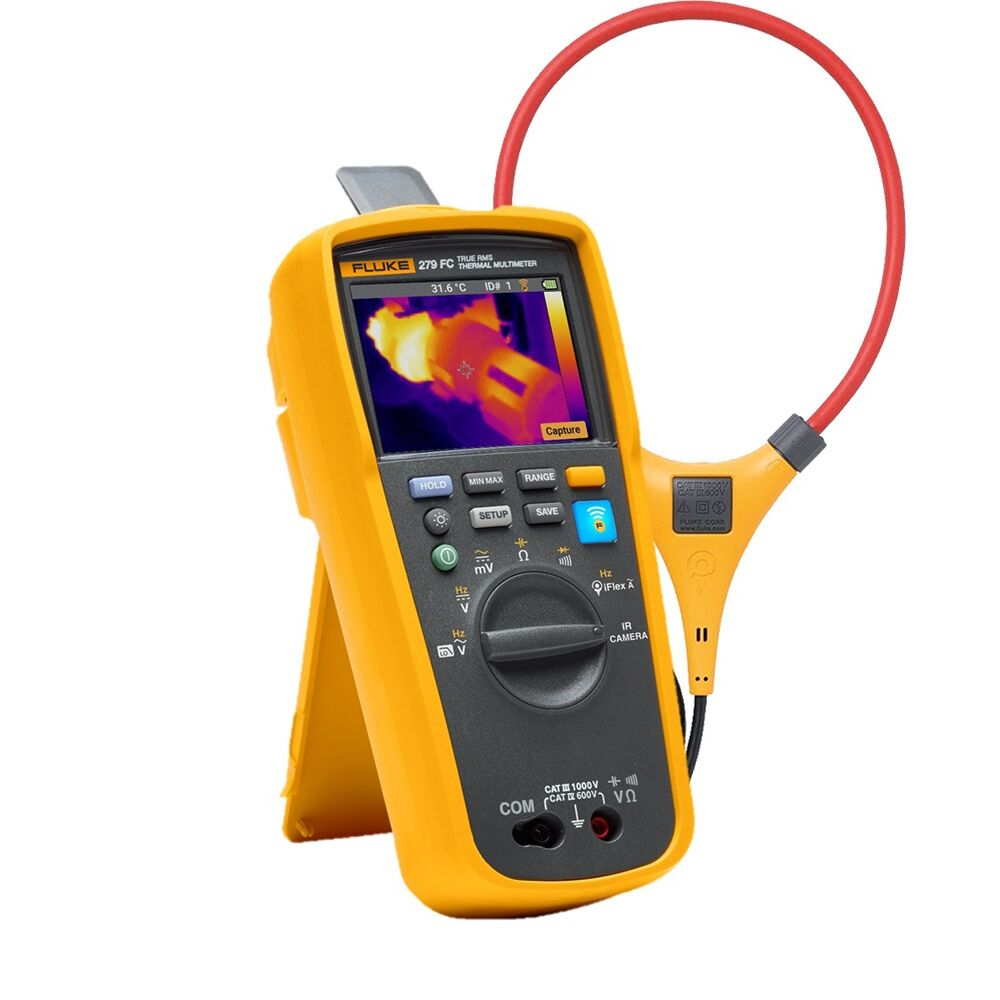 Fluke 279FC I/B TRMS Thermal Multimeter with IFLEX Current Clamp & Extra Battery, Wireless