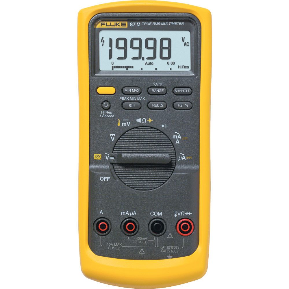 Fluke 87-5 Industrial True RMS Multimeter with Temperature