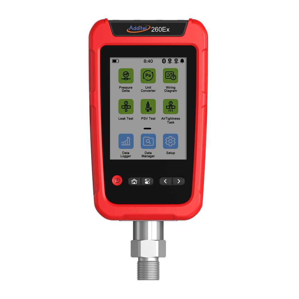 Additel ADT260EX-GP600-PSI-N Handheld Multichannel Reference Recorder, IS, 0 to 600 psi, Gauge