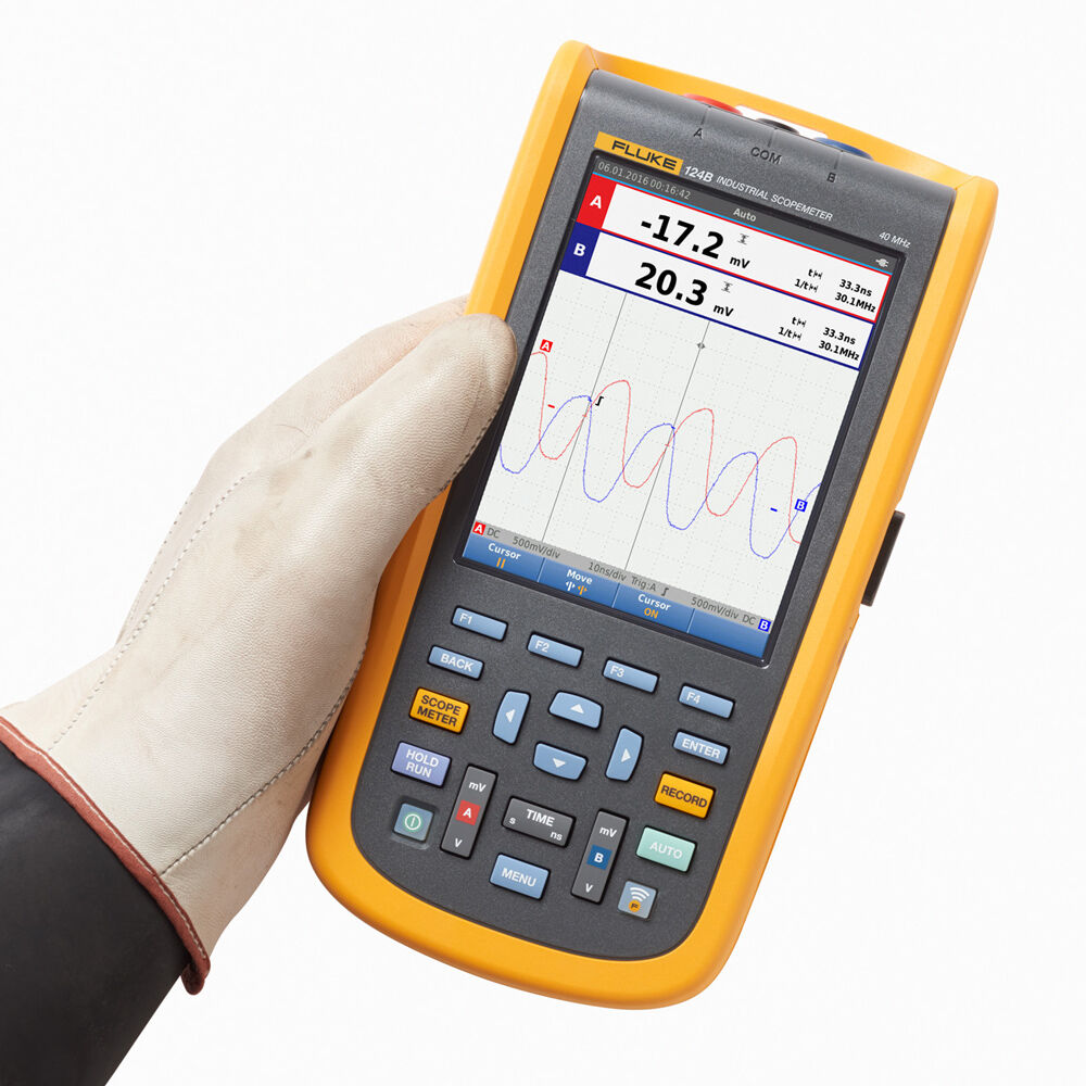 Fluke 124B/NA Industrial Scopemeter, 40MHZ
