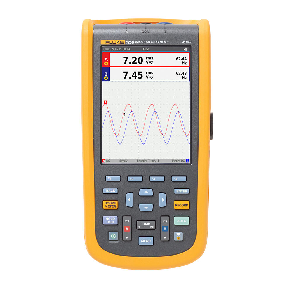 Fluke 125B/NA/S Handheld Industrial Scopemeter/SCC, 40MHZ