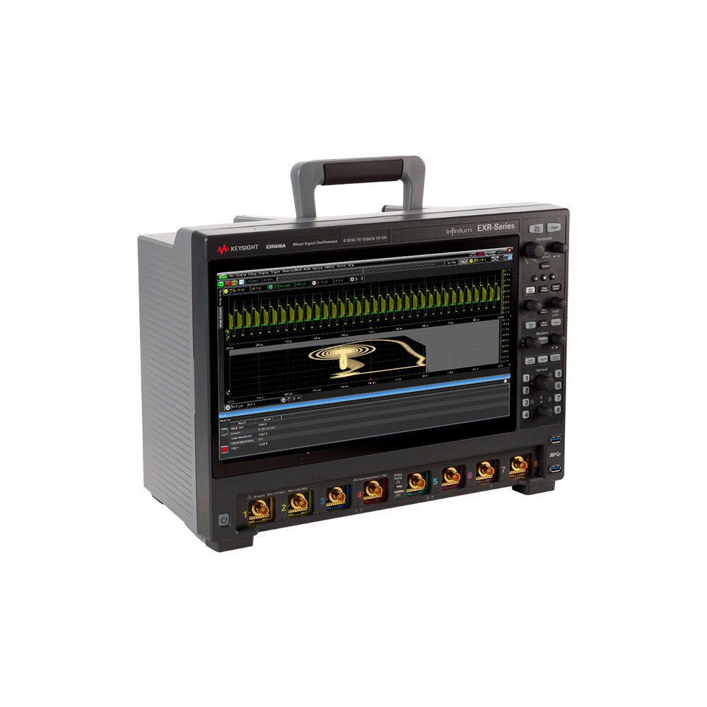 Keysight EXR608A Infiniium EXR Series Real-Time Oscilloscope, 6 GHz, 8 Channel