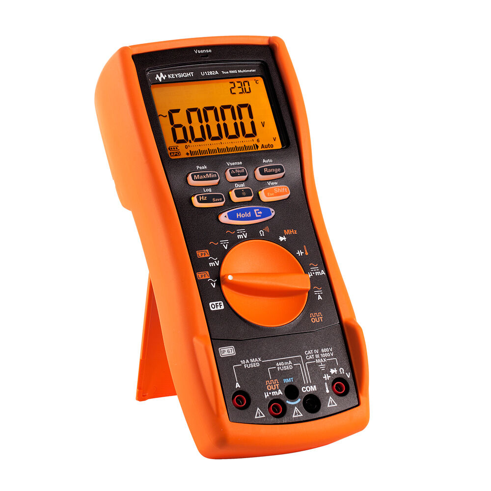 Keysight U1282A True RMS 60000 Count Handheld Digital Multimeter, 800 hours battery life