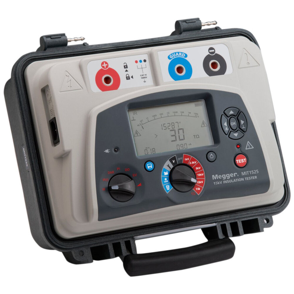 Megger MIT1525 Industrial Insulation Resistance Tester, 15kV