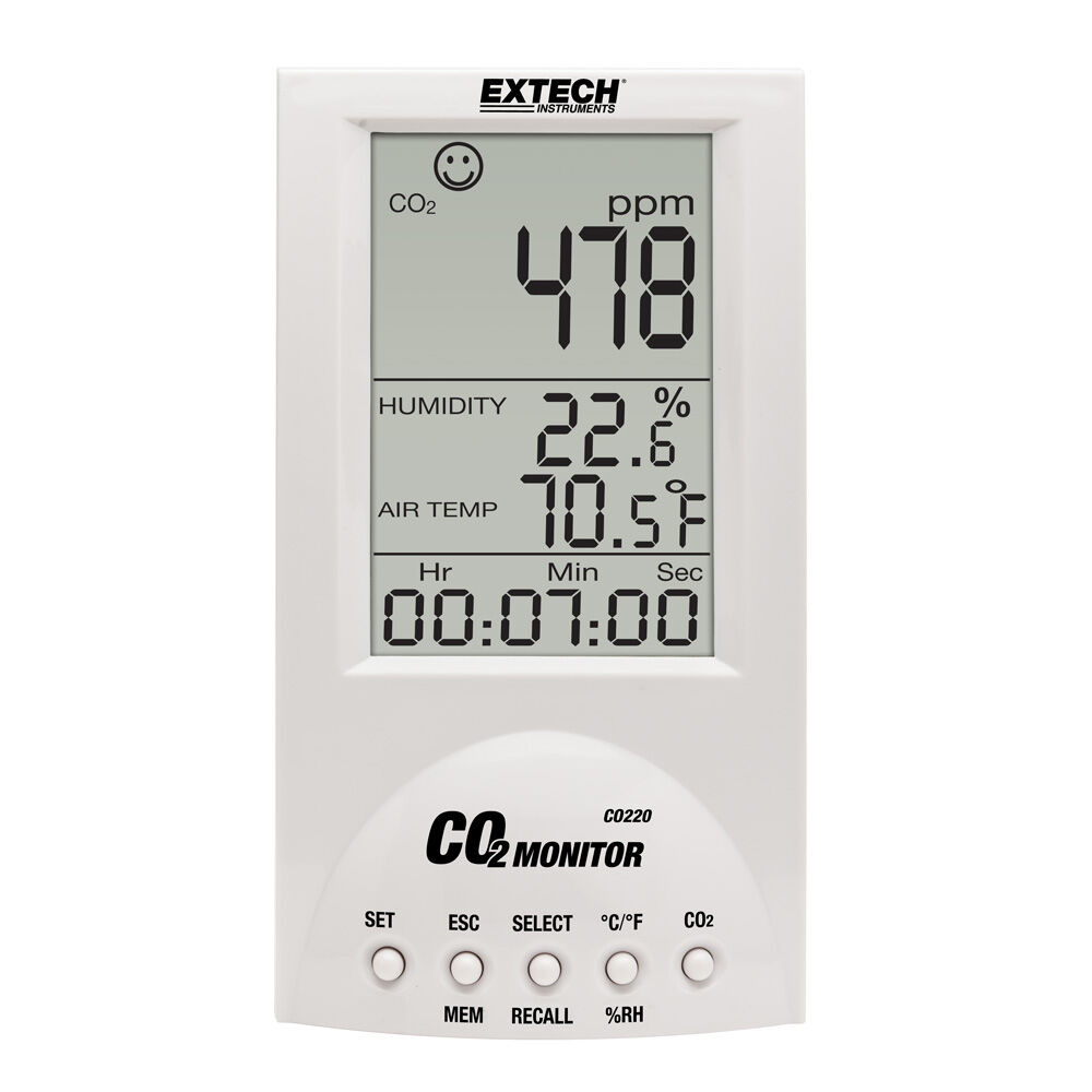 Extech CO220 Desktop Indoor Air Quality, CO2