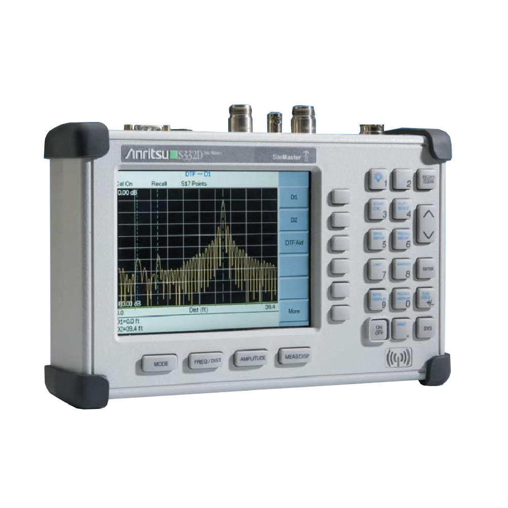 Anritsu S332D Site Master Analyzer, 100kHz to 3GHz, RBW, 100Hz to 1MHz