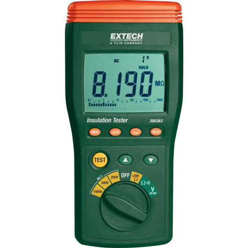 Extech 380363 Digital High Voltage Insulation Tester (1000V,500V,250V)