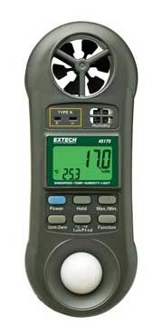 Extech 45170 Hygro-Thermo-Anemometer-Light Meter