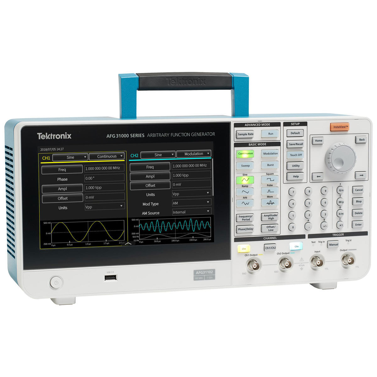 Tektronix AFG31021 Arbitrary / Function Generator, 1 Channel, 25MHz