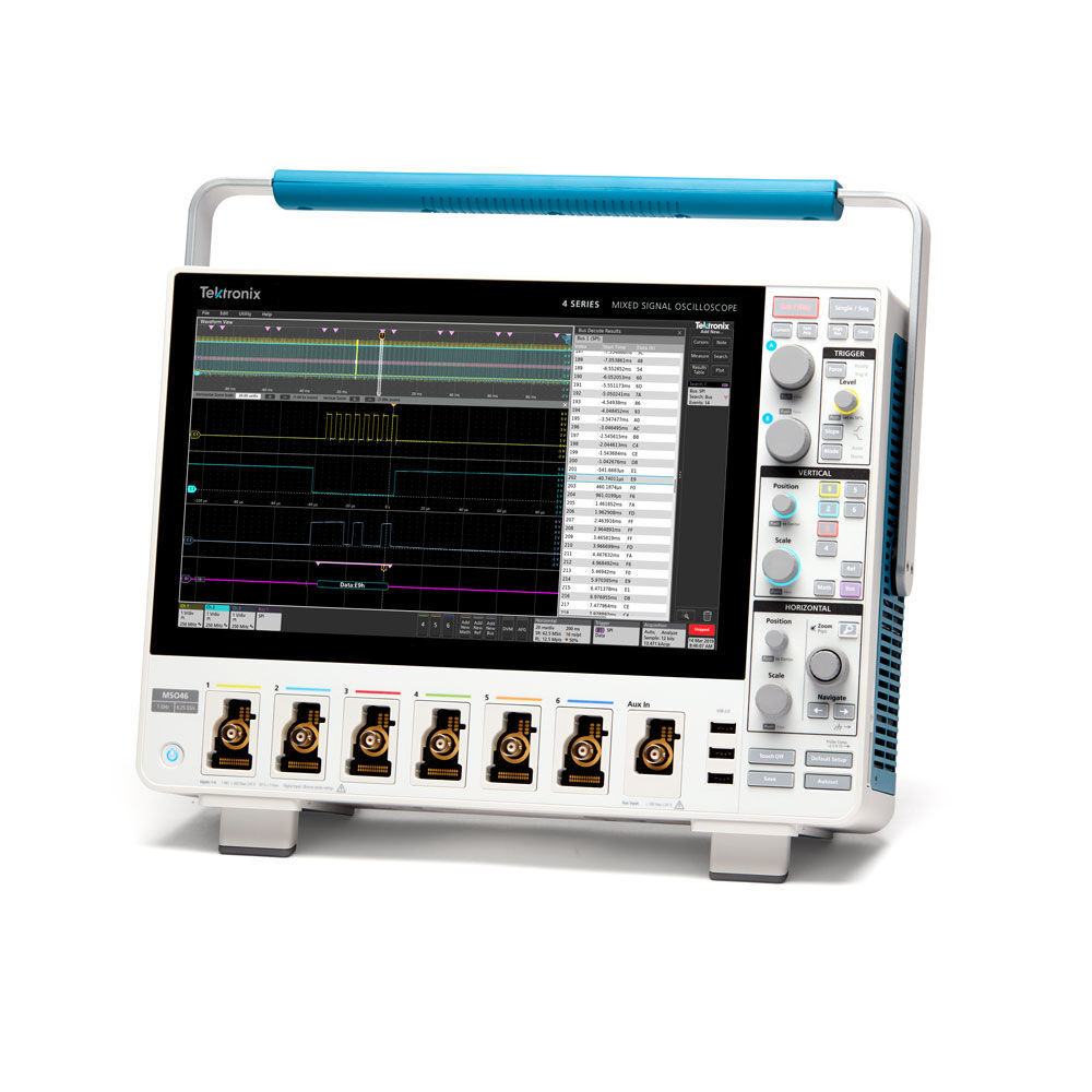 Tektronix MSO46 4-BW-200 4 Series MSO Oscilloscope, 200 MHz, 6 FlexChannels