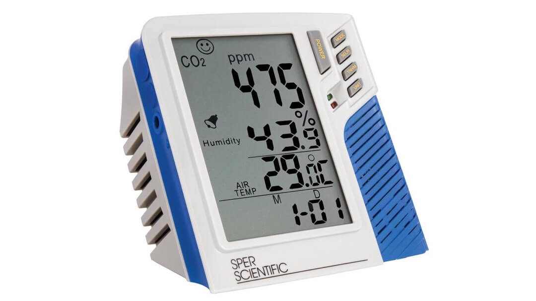 Đồng hồ đo độ ẩm, nhiệt độ, CO2 800048 – Sper Scientific